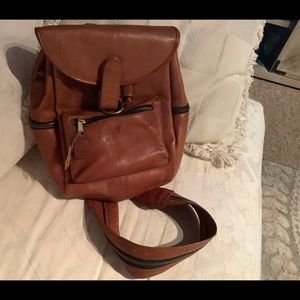 Vintage Frye leather backpack
